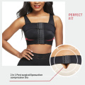 in stock 2 in 1 women black skin seamless compression shapewear bra post surgery